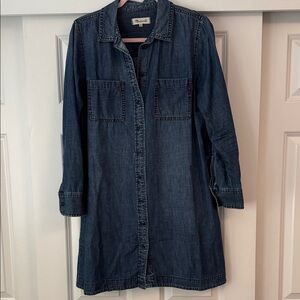 Madewell Dark Blue Denim Dress Size: M *New ✨